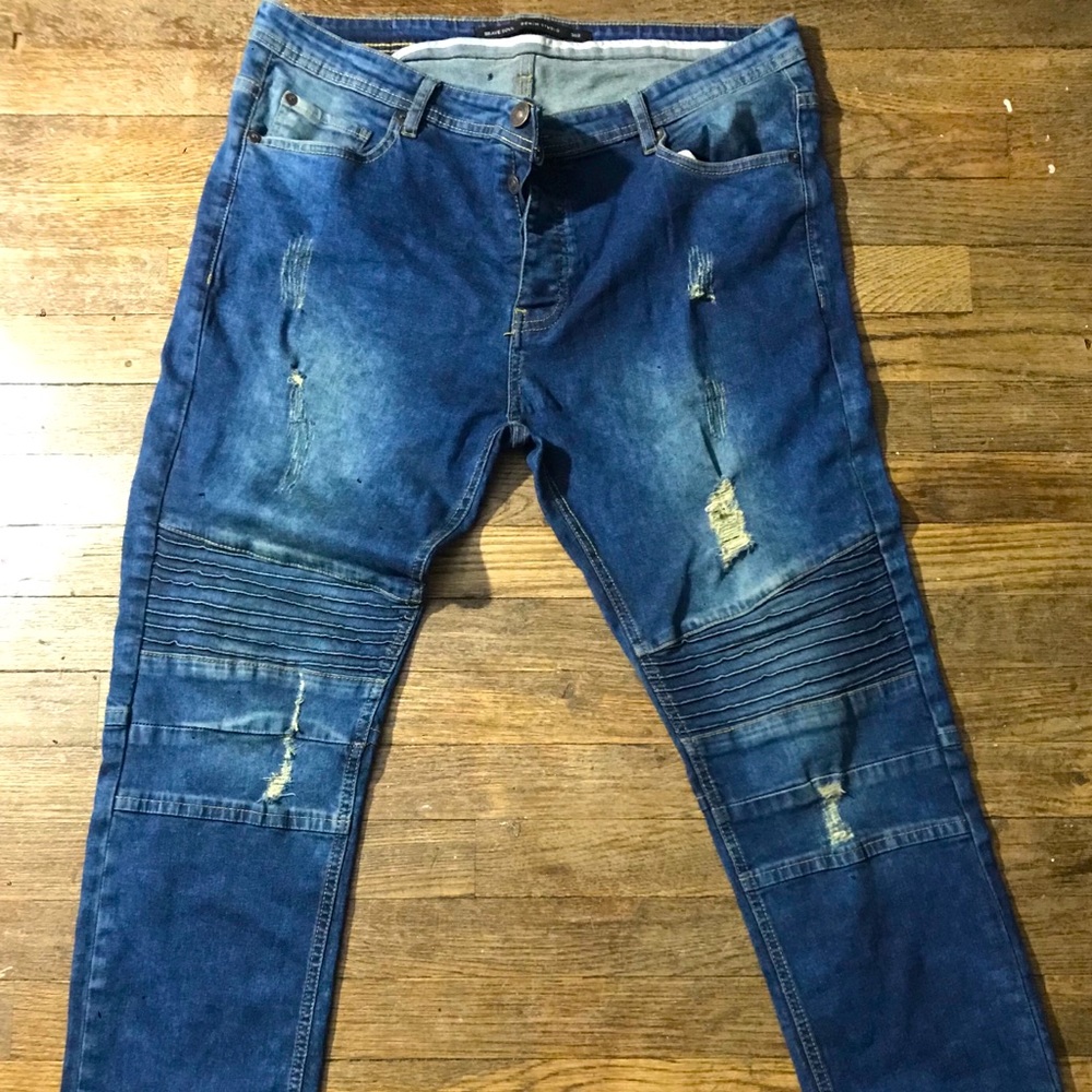 Brave Soul - Distressed Biker Jeans